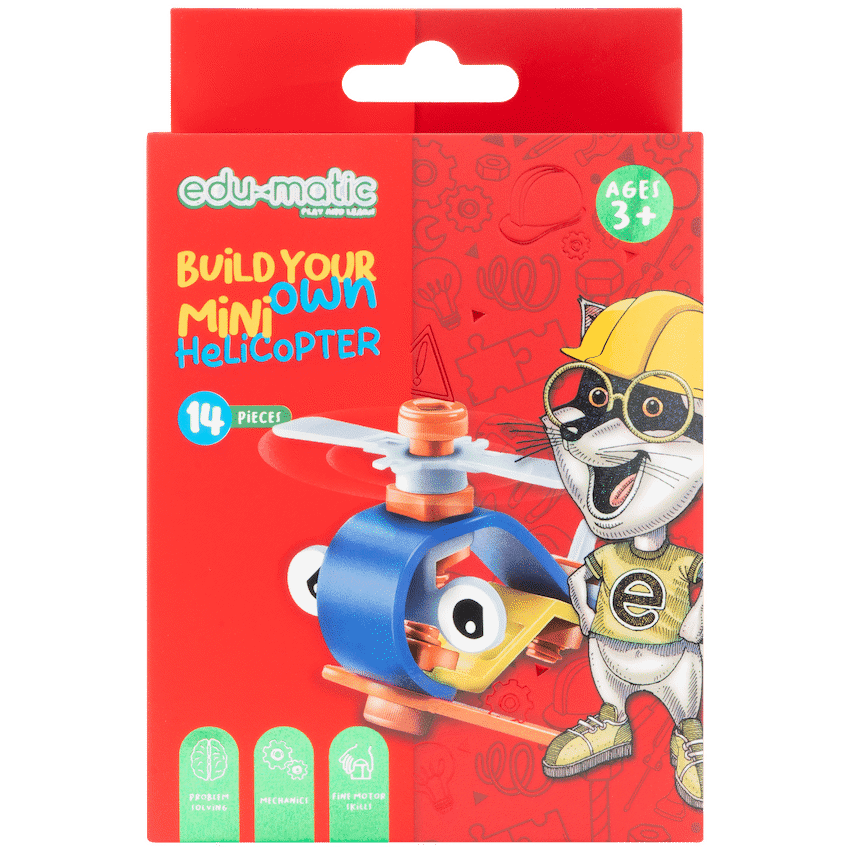 Edu-matic Flexi Build Mini Kit - Helicopter - 14 pcs