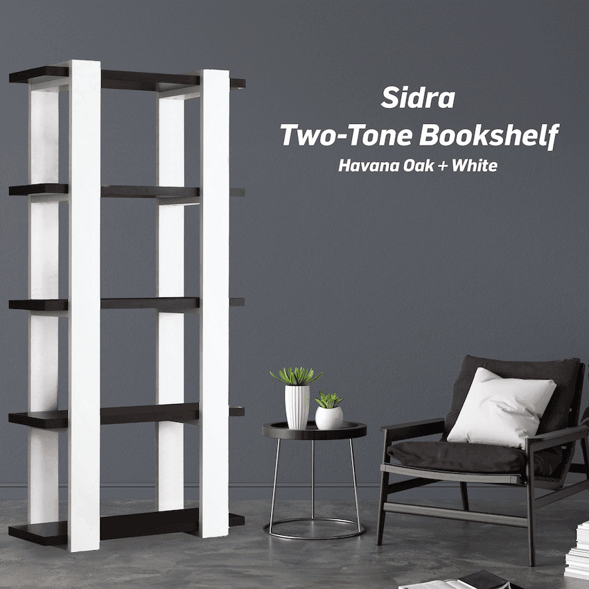 Everfurn Sidra Bookshelf
