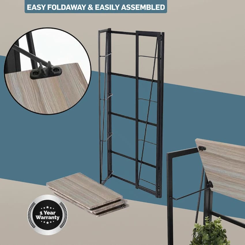 Everfurn Caprese Folding Bookshelf