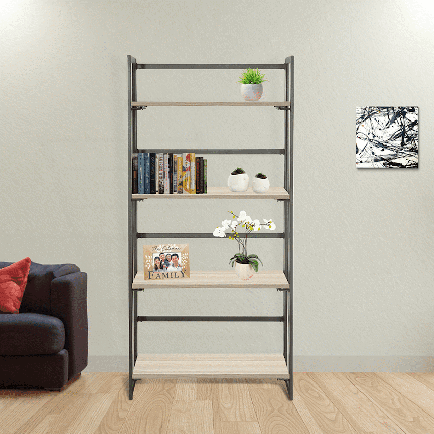 Everfurn Caprese Folding Bookshelf