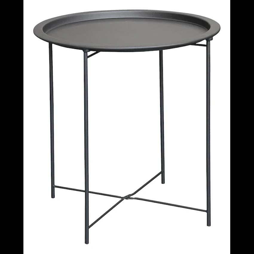 Everfurn Nala Side Table Black, Painted MDF, Steel Frame, 2 Pack