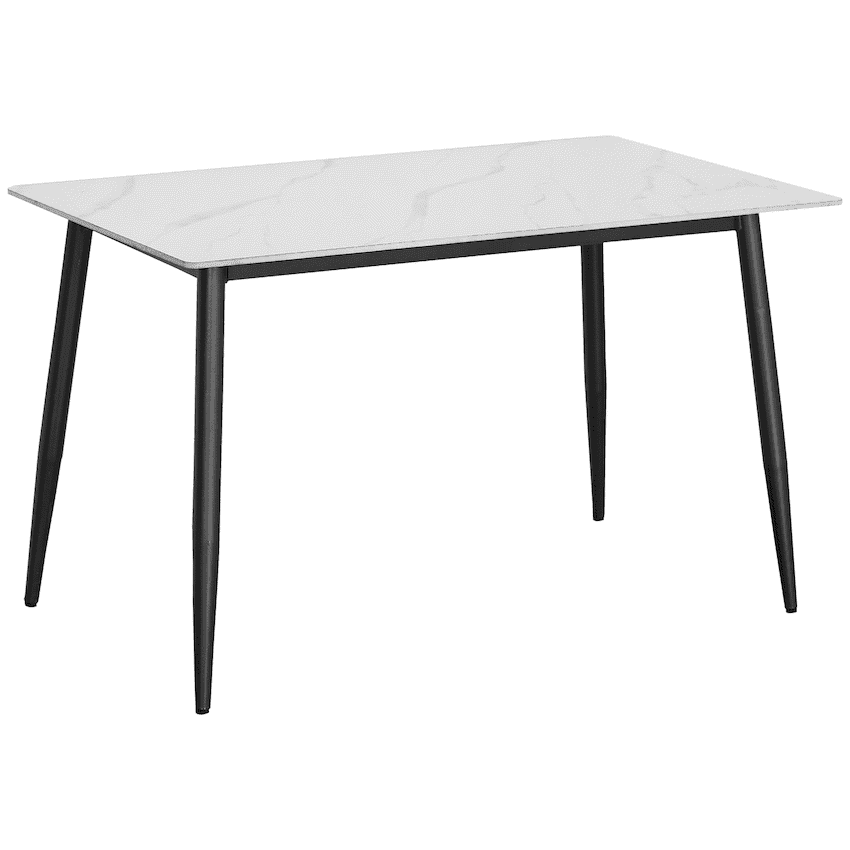 Everfurn Theo Dining Table, Sintered Stone Top - White