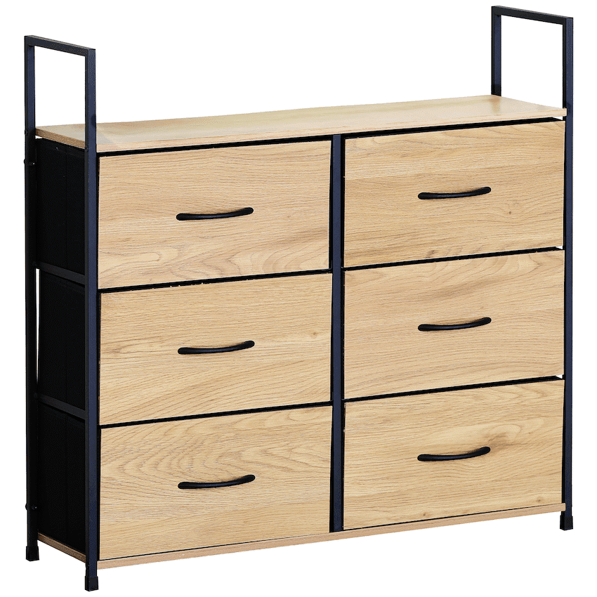 Everfurn Zira Wardrobe Small - Oak