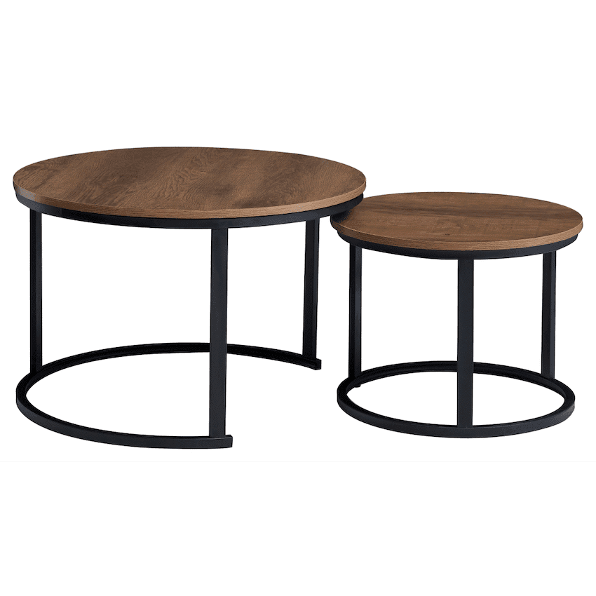Everfurn Nile Nesting Coffee Table - Mahogany - 2-Piece
