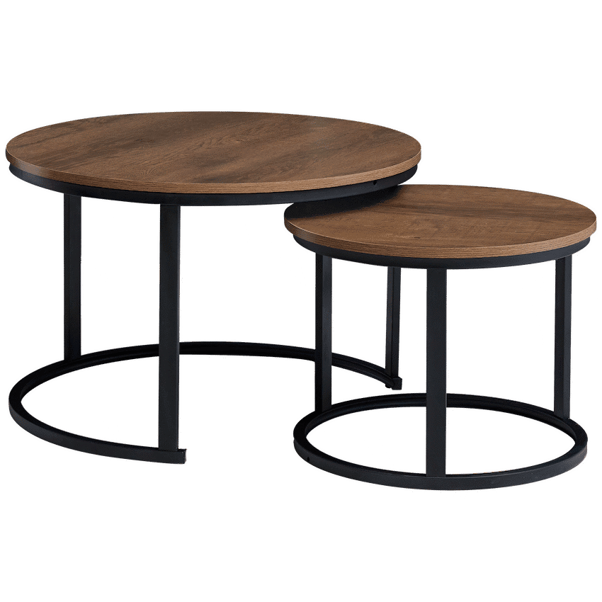 Everfurn Nile Nesting Coffee Table - Mahogany - 2-Piece