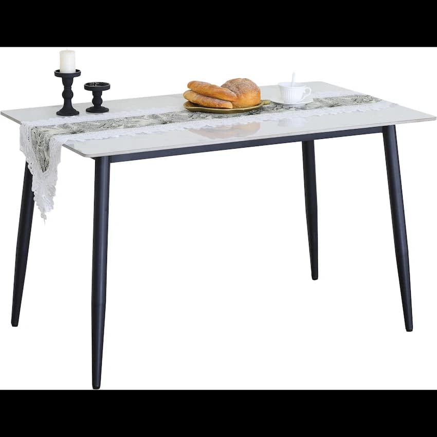 Everfurn Theo Dining Table - White, Box 1 of 2