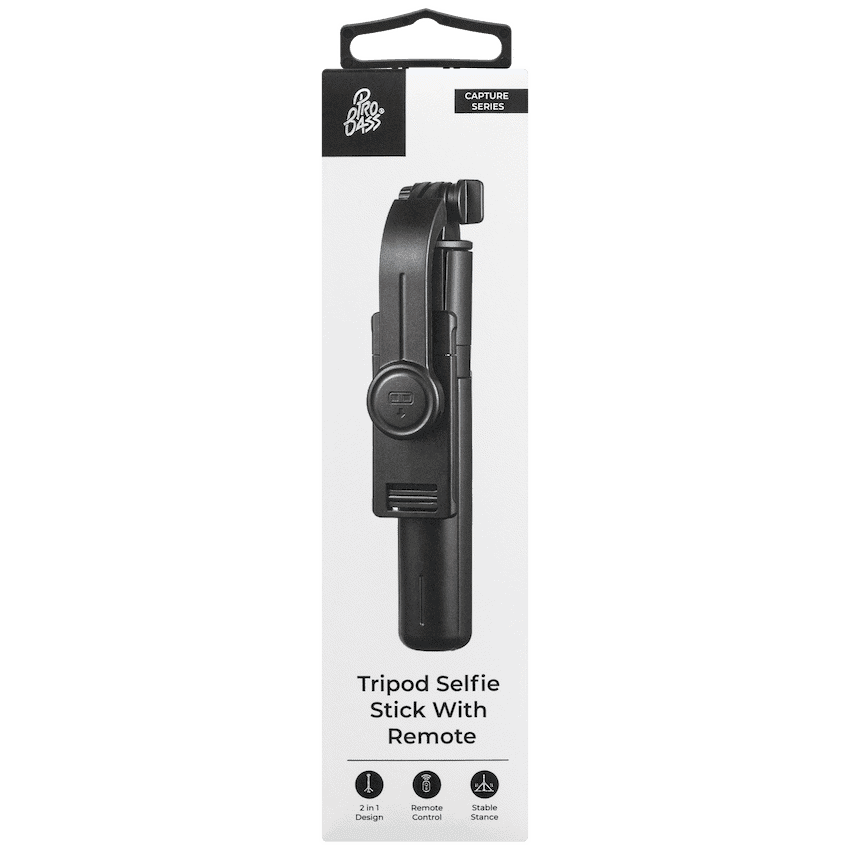 Pro Bass Capture Series Tripod Selfie Stick with Remote