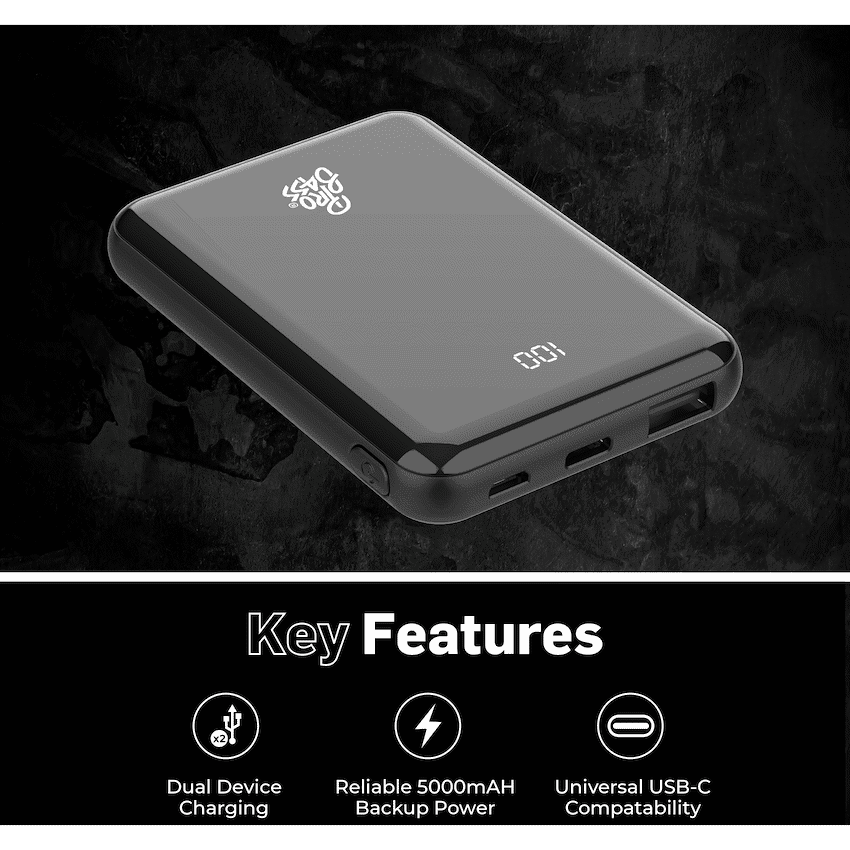 Pro Bass - ChargeMax 2 5000mAh power bank - Black