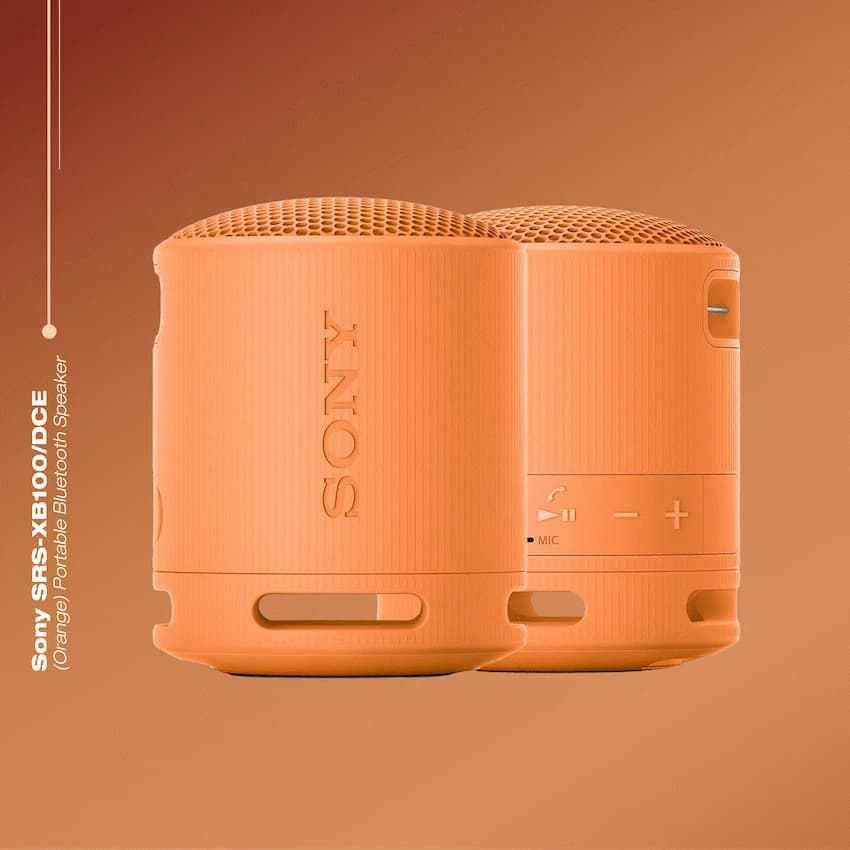 Sony XB100 Portable Bluetooth Speak - Orange