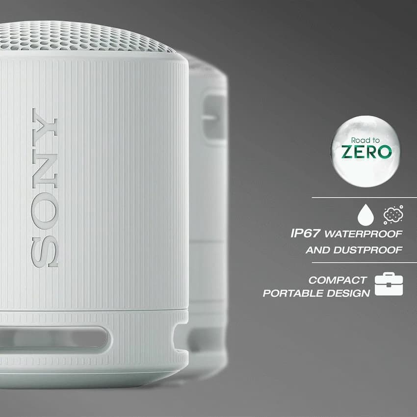 Sony XB100 Portable Bluetooth Speak - Light Grey