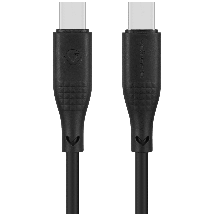 Volkano Nova Series USB C to USB C 100W 1.2m TPE cable-Black