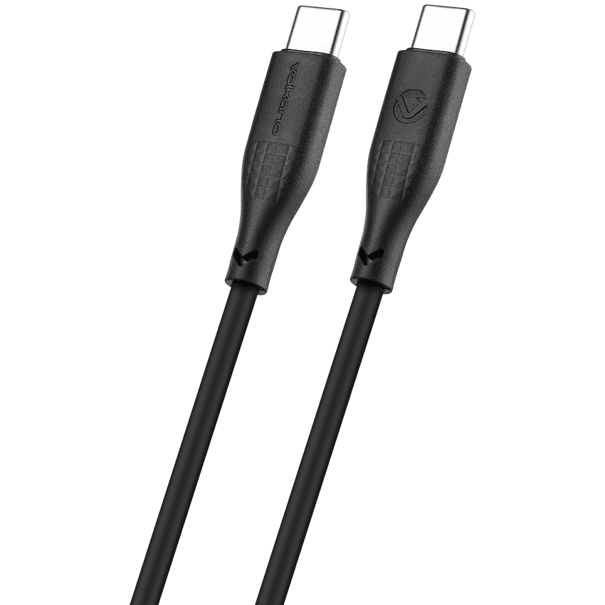 Volkano Nova Series USB C to USB C 100W 1.2m TPE cable-Black