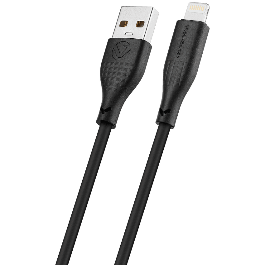 Volkano Nova Series USB A to Lightning charging cable 10W TPE-Black