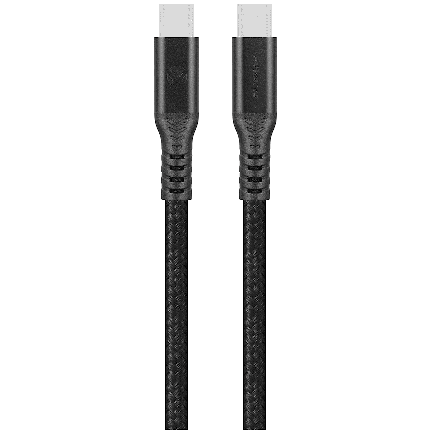 Volkano Weave Series USB C to USB C 240W 20Gbps 2m-black