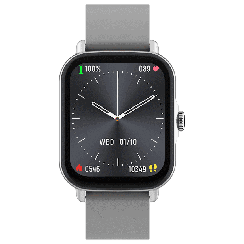 Volkano Active Tech Serene series Watch with heart rate monitor - Silver