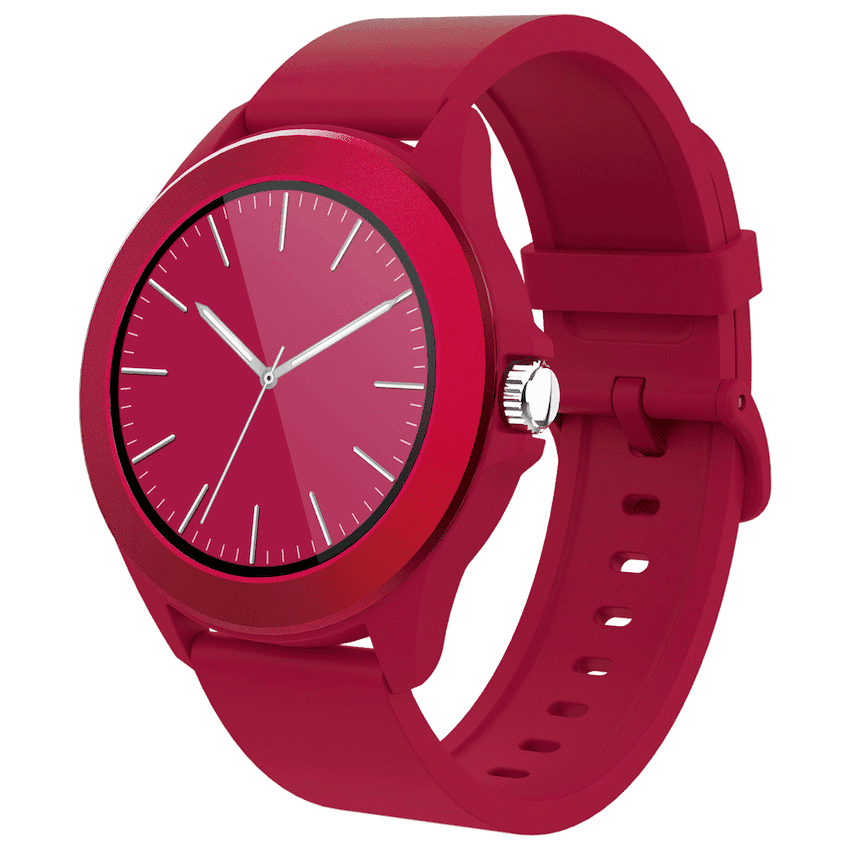 Volkano Splash Series Round Smartwatch - Red
