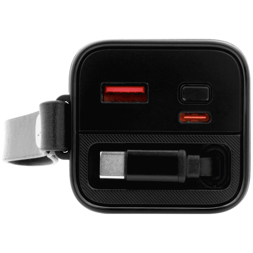 VolkanoX Titan Series - 20 000 mAh - Power Bank with retractable Type-C Cable with Flashlight