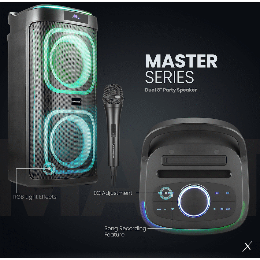 VolkanoX Master Series Dual 8" Party Speaker