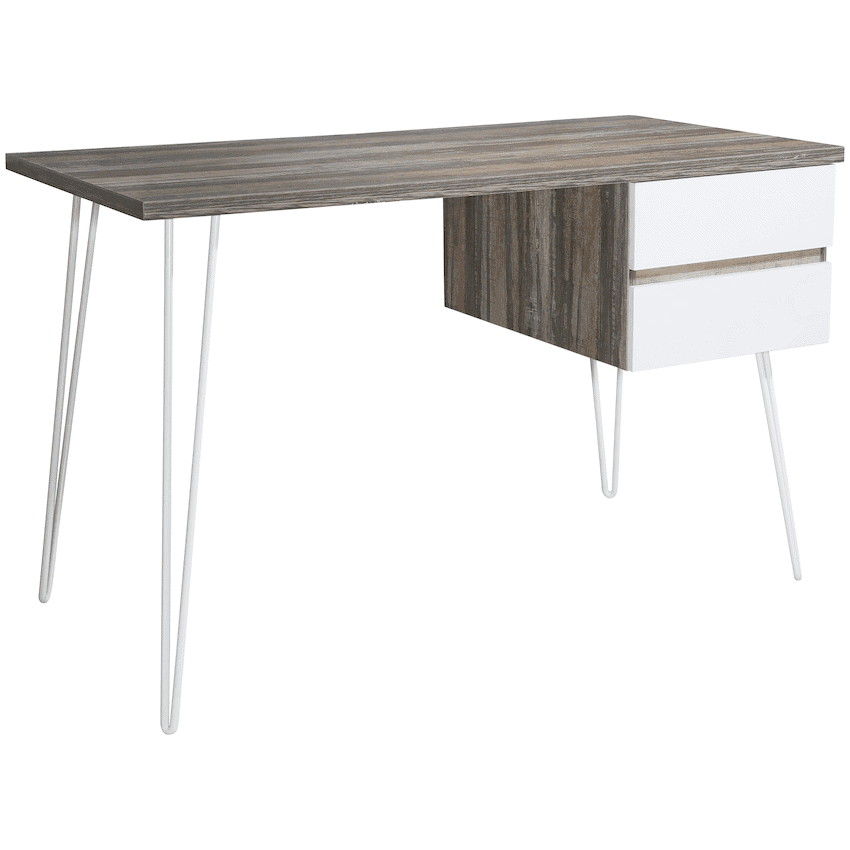 Everfurn Noble Desk with Two Drawers