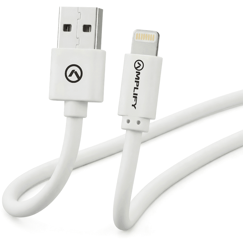 Amplify Lightning Charging Cable for iPhone & iPad - White