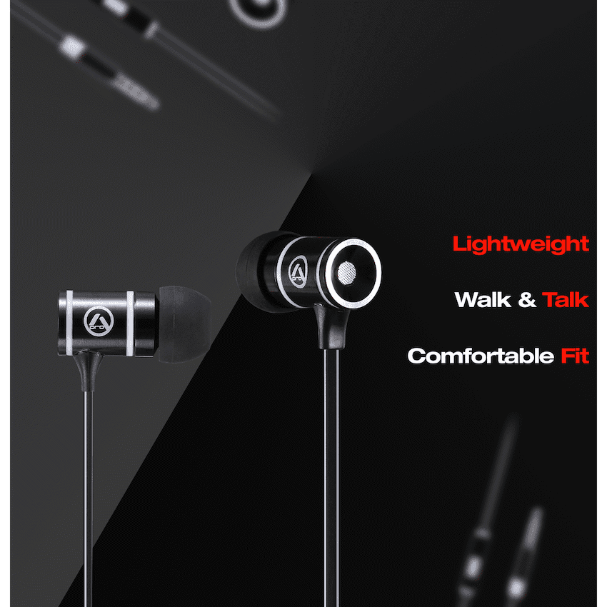 Amplify Load Series Earphones with Mic - Black