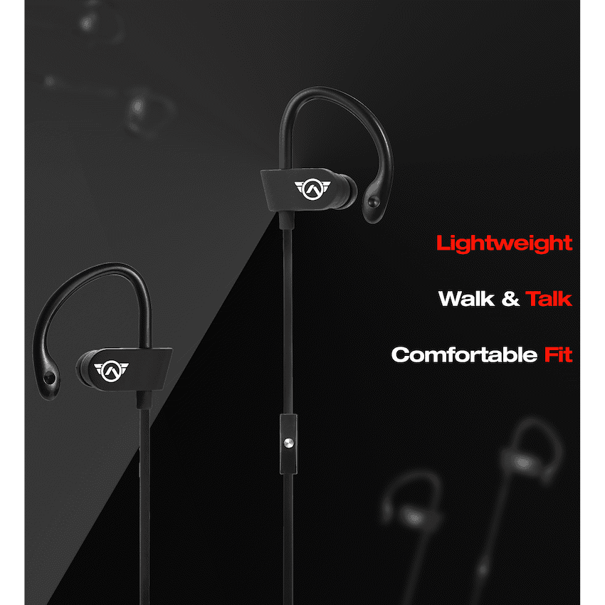Amplify Sport Challenger Series Earhook Earbuds - Black