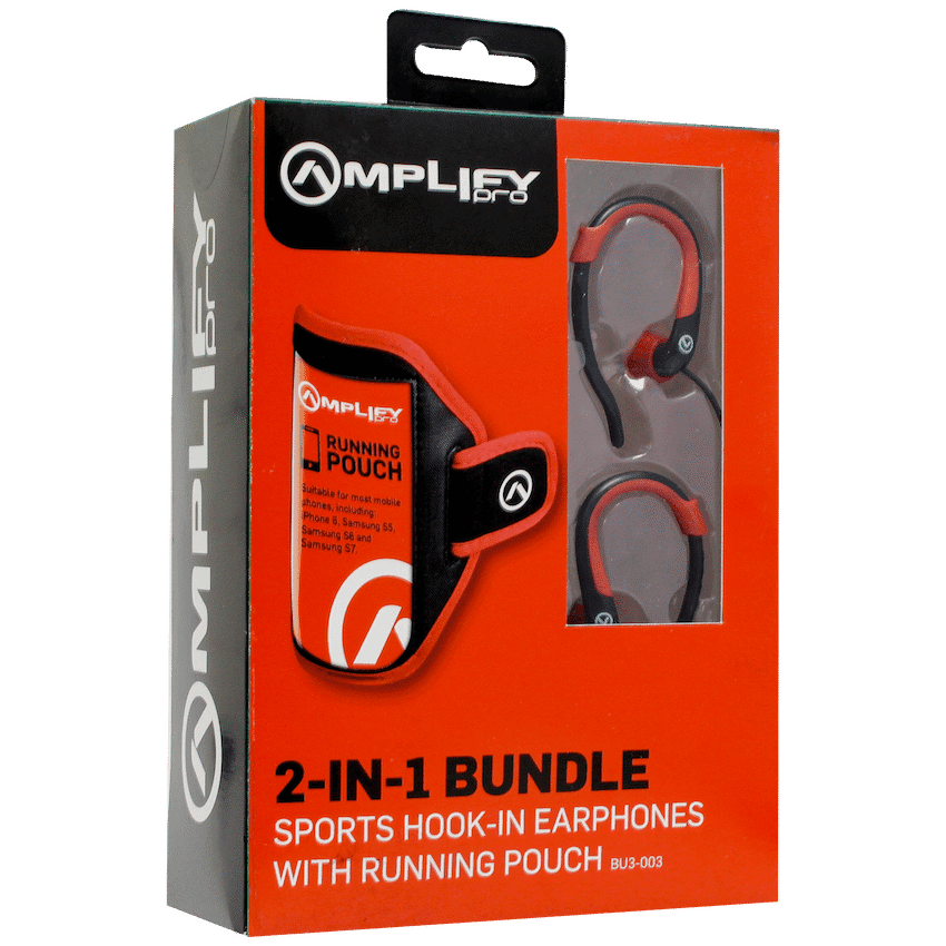 Amplify 2-IN-1 Bundle Jogger series earphones with pouch