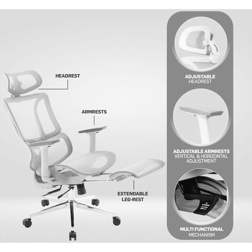 Everfurn Nebula High Back Office Chair - Ergonomic