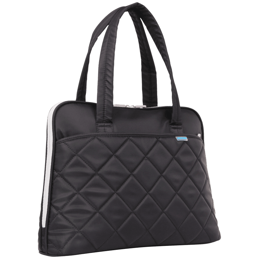Kingsons 14.1" black shoulder laptop bag - Ladies in fashion