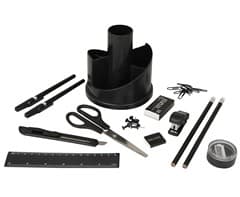 Rotating Desk Organiser with Stationery