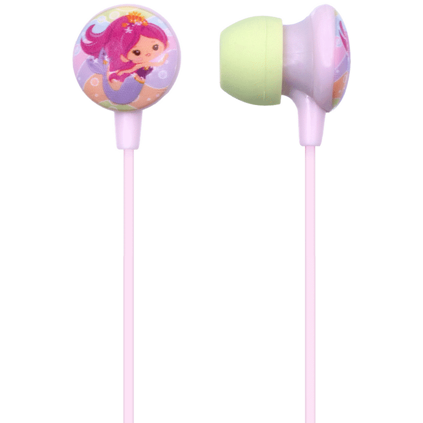 Volkano Kiddies Series Earphones with Keychain - Mermaid