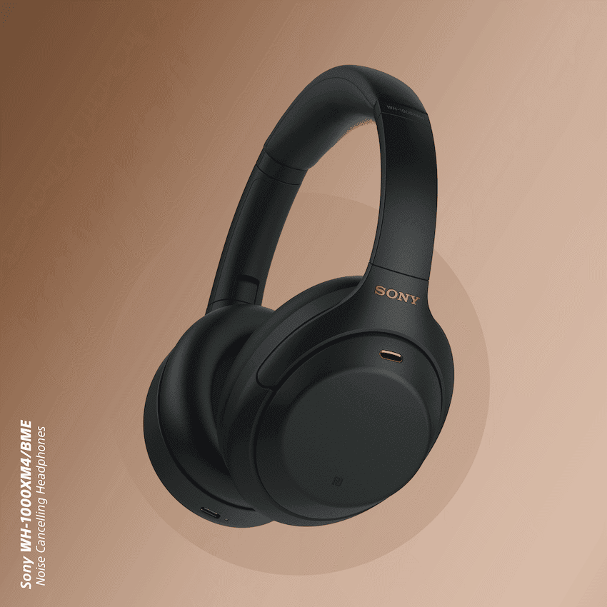 Sony WH-1000XM4 (Black) Noise-Cancelling BT Headphones