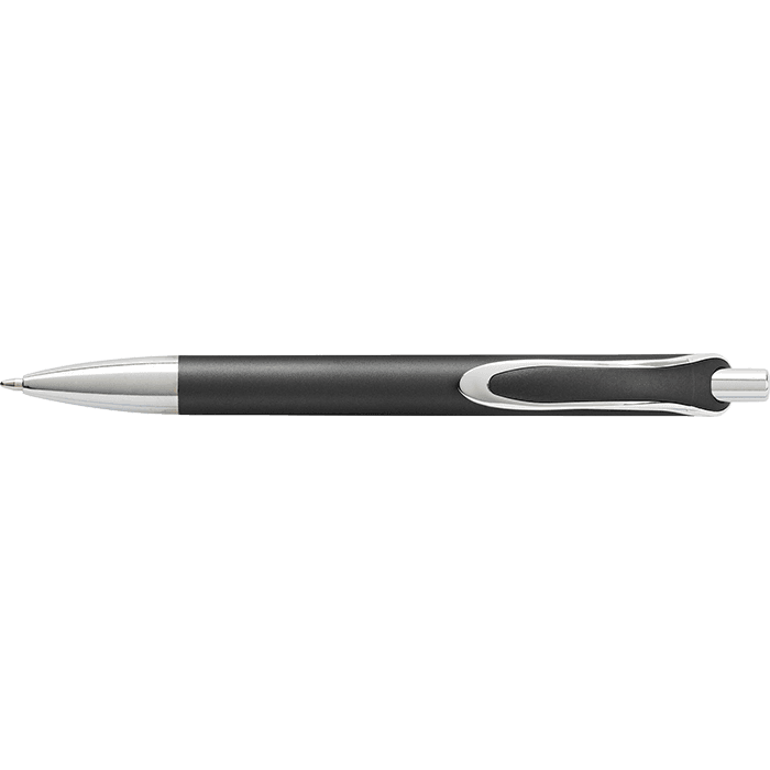 Coloured Barrel Ballpoint Pen with Silver Tip and Clip