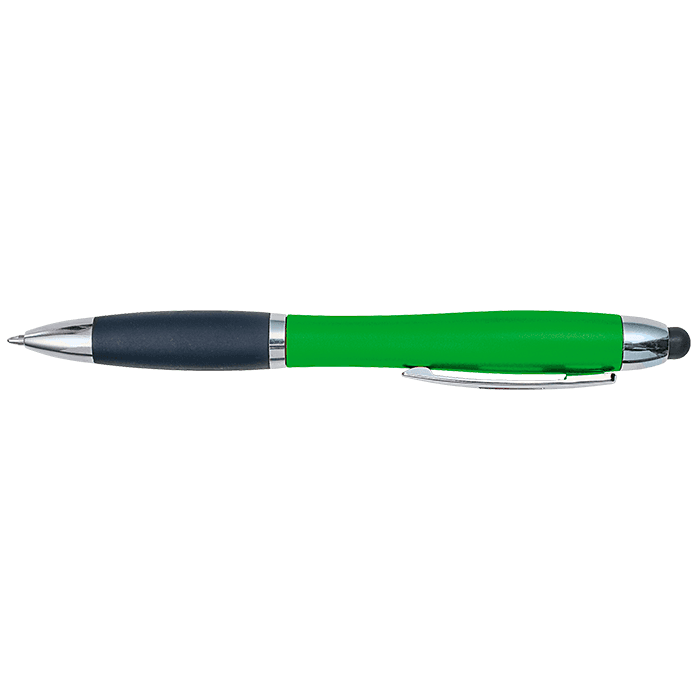 Curved Design Logo Light Up Ballpoint Pen