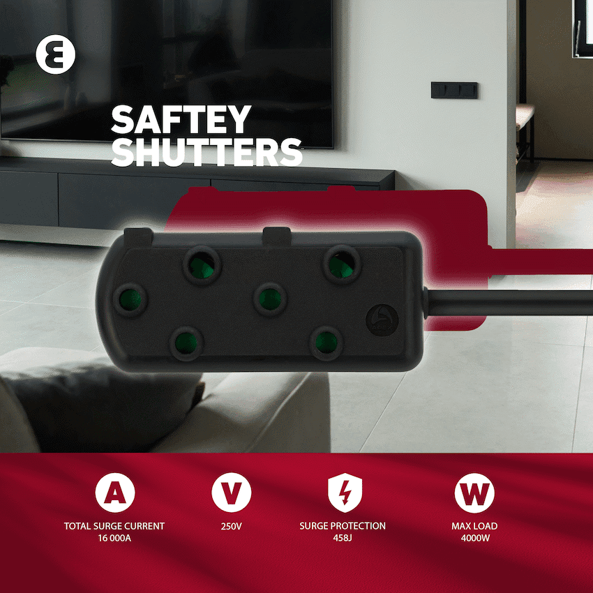 Ellies Side-by-Side Heavy-Duty Extension Lead - 20m