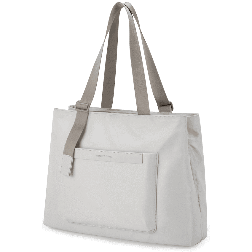 Kingsons Echo Ladies 15.6" Laptop Tote Bag Beige