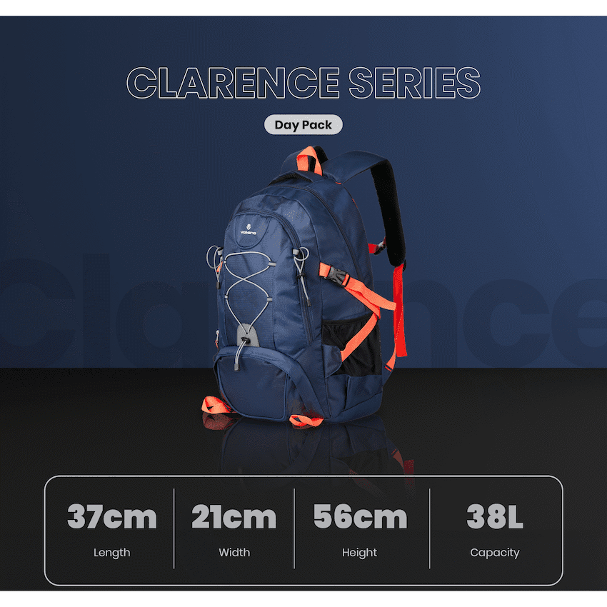 Volkano Clarence Day Pack 40L Navy/Choral