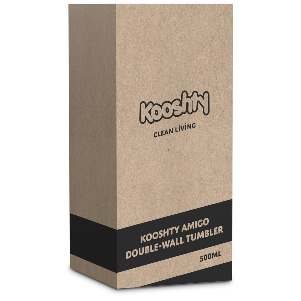 Kooshty Amigo Stainless Steel & Plastic Double-Wall Tumbler – 500ml