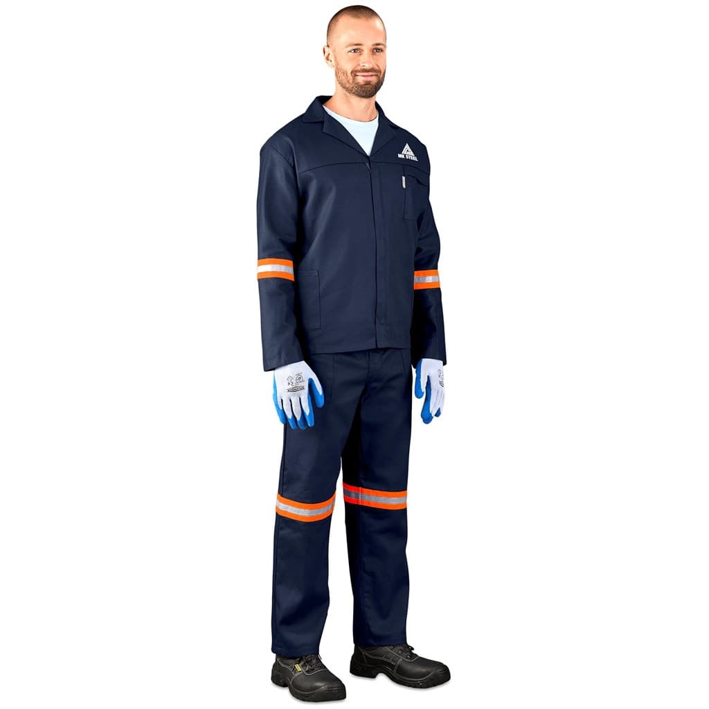 Technician 100% Cotton Conti Suit – Reflective Arms, Legs & Back – Orange Tape