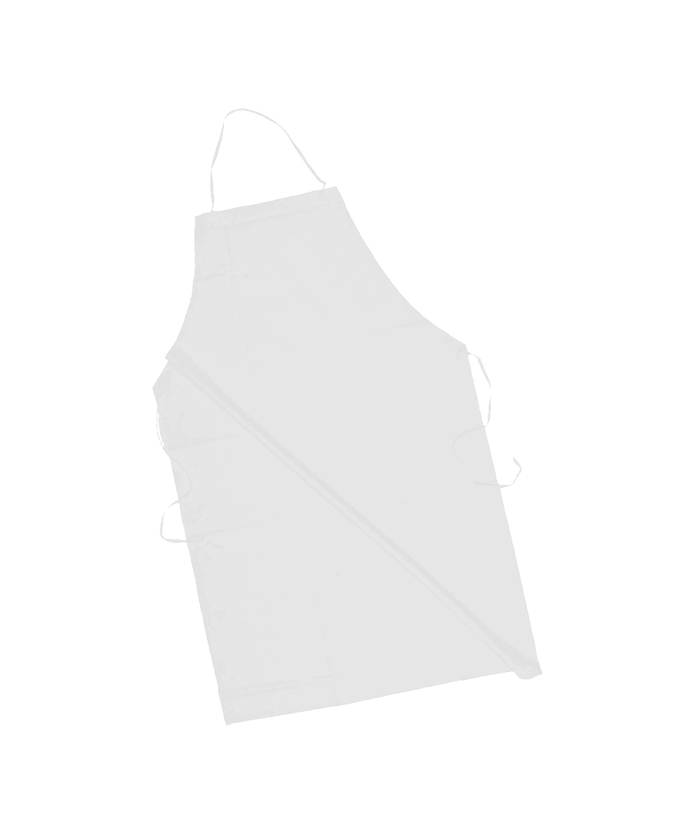 White PVC Butchers Apron