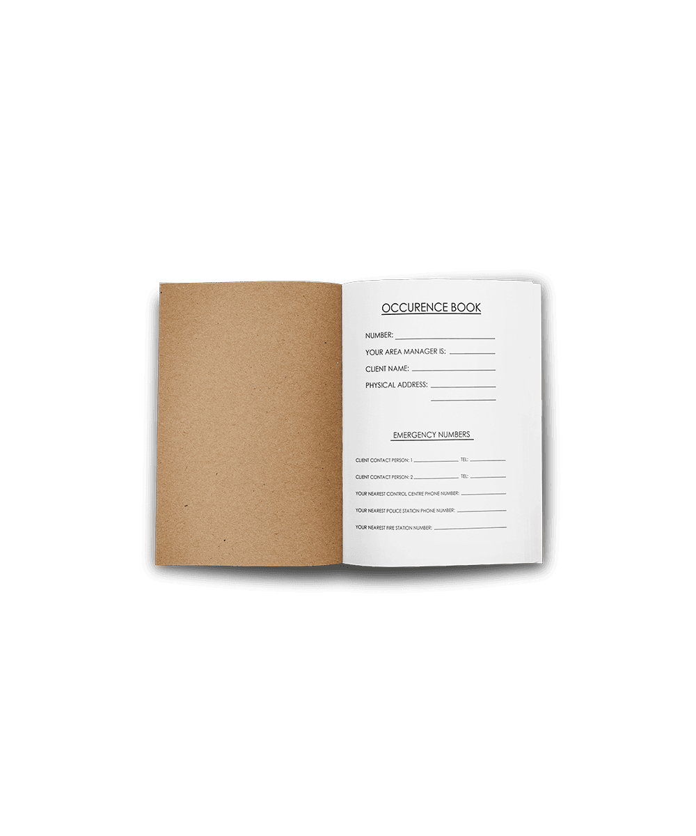 A4 OB Occurrence Book
