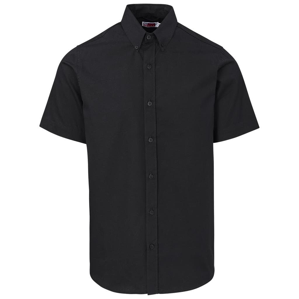 Mens Short Sleeve Brushed Cotton Twill Moderna Shirt