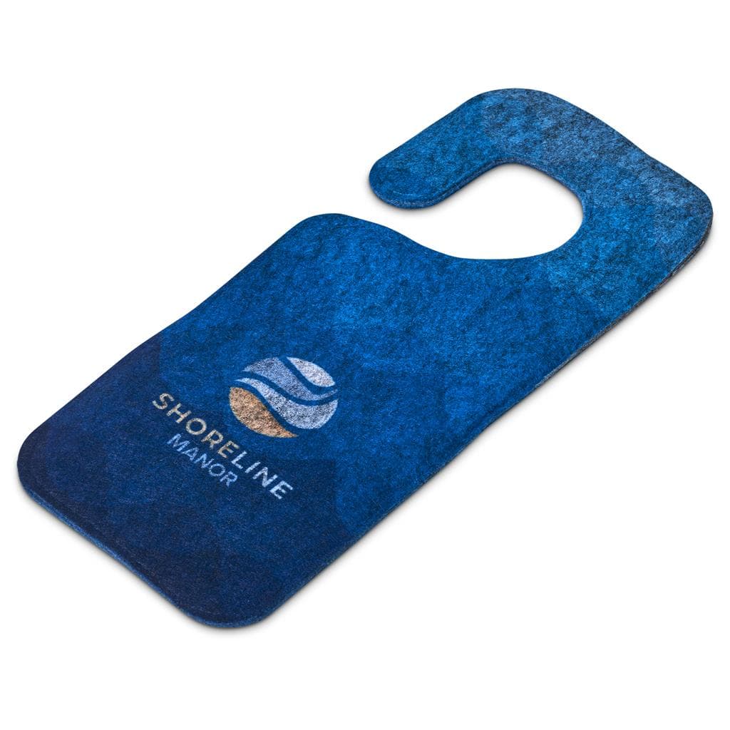 Pre-Production Sample Hoppla Hangit RPET Felt Door Hanger