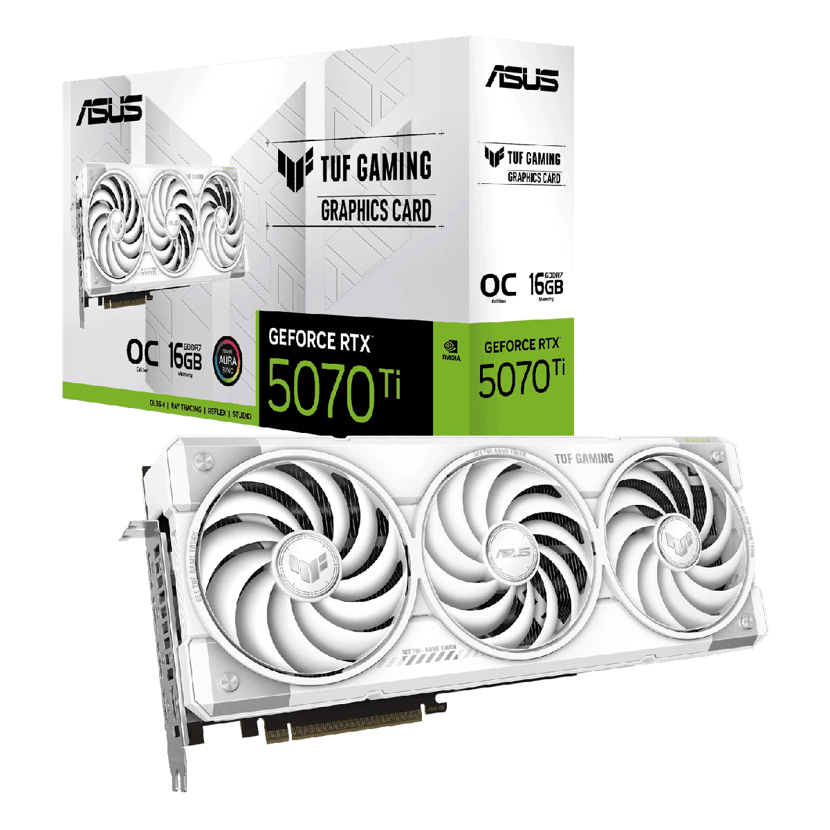 ASUS GeForce RTX 5070Ti TUF GAMING 16GB OC White Graphics Card